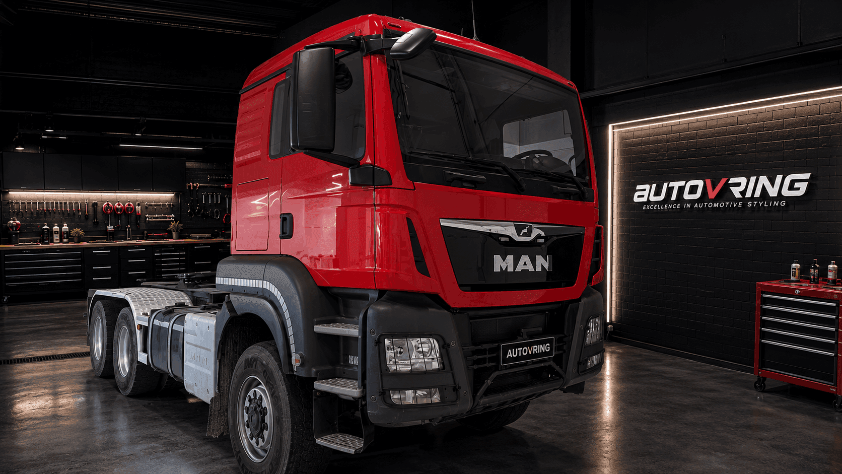 Covering camion MAN TGX — Covering posé par Autovring